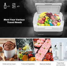 Load image into Gallery viewer, 37 Quart Portable Electric Compressor Camping Car Cooler
