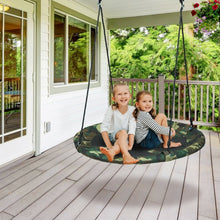 Load image into Gallery viewer, 40" Flying Saucer Tree Swing Outdoor Play Set w/ Adjustable Ropes Gift for Kids