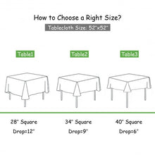 Load image into Gallery viewer, 10 Pcs 52" x 52" Square Polyester Plaid Dinner Tablecloth-Green