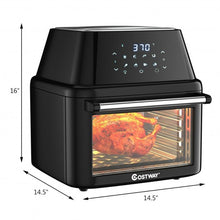 Load image into Gallery viewer, 19 QT Multi-functional Air Fryer Oven 1800W Dehydrator Rotisserie-Black