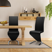 Load image into Gallery viewer, 2 pcs High Back W/U - Shaped PU Leather Dining Chairs