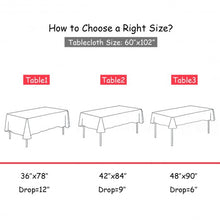 Load image into Gallery viewer, 10 Pcs 60" x 102" Rectangular Polyester Checker Kitchen Tablecloth-Red