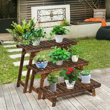 Load image into Gallery viewer, 3 Tier Step Design Plant Shelf Rack
