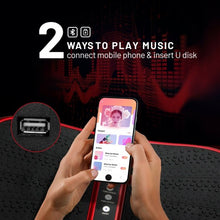 Load image into Gallery viewer, Vibration Platform Fitness Machine with Remote Control and Bluetooth Loop-Red