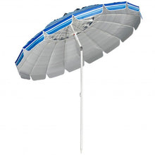 Load image into Gallery viewer, 8FT Portable Beach Umbrella with Sand Anchor and Tilt Mechanism for Garden and Patio-Navy