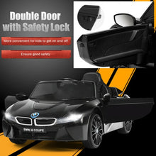 Load image into Gallery viewer, 12V Licensed BMW I8 Kids Ride On Car-Black