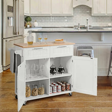 Load image into Gallery viewer, Heavy Duty Rolling Kitchen Cart-White
