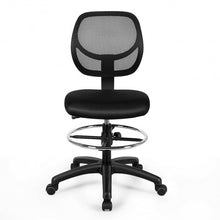 Load image into Gallery viewer, Adjustable Height Mid Back Mesh Drafting Office Chair