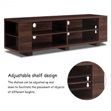 Load image into Gallery viewer, 59" Console Storage Entertainment Media Wood TV Stand-Walnut