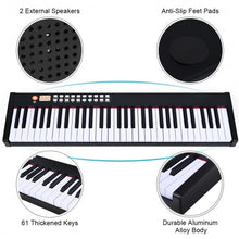 Load image into Gallery viewer, BX-II 61 Key Digital Piano Touch sensitive with Bluetooth and MP3-White