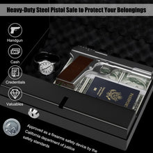 Load image into Gallery viewer, Gun Security Safe Quick-Access Firearm Safety Device with Keypad/Key Access
