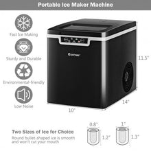 Load image into Gallery viewer, Ice Maker Machine with Scoop & Basket Black