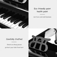 Load image into Gallery viewer, 30-key Children Grand Piano with Bench -Black
