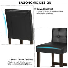 Load image into Gallery viewer, Set of 2 PVC Leather Bar Stools