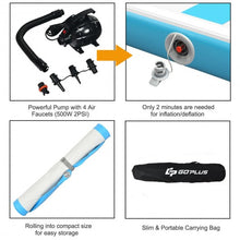 Load image into Gallery viewer, Air Track Inflatable Gymnastics Tumbling Mat with Pump-Blue