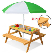 Load image into Gallery viewer, 3 In 1 Convertible Picnic Table Set for Kids