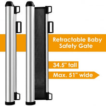 Load image into Gallery viewer, Baby Safety Gate w/ Easy Latch & Flexible Design-Black