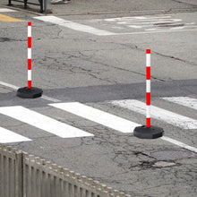 Load image into Gallery viewer, 2 Pack 34'' Traffic Delineator Poles with Fillable Base-White