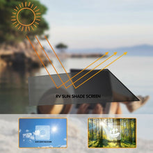 Load image into Gallery viewer, 9' x 7' RV Awning Side Mesh Screen Sunshade with Complete Kits