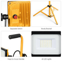 Load image into Gallery viewer, 60W 6000 lm LED Work Light with Metal Tripod Stand