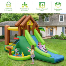 Load image into Gallery viewer, Kids Inflatable Jungle Bounce House Castle with Blower