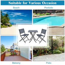 Load image into Gallery viewer, 3 pcs Bistro Outdoor Folding Furniture Set