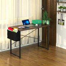 Load image into Gallery viewer, Modern Computer Desk Study Writing Table Home Office with Storage Bag Coffee-M