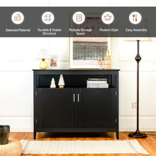Load image into Gallery viewer, Modern Wooden Kitchen Storage Cabinet -Black