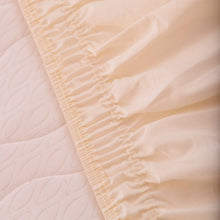 Load image into Gallery viewer, Twin / Full Size Around Bed 14" Elastic Wrap Ruffle Bed Skirt-Beige