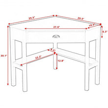 Load image into Gallery viewer, Corner Wooden PC Laptop Computer Desk-Black