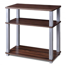 Load image into Gallery viewer, 3-Tier TV Media Stand Component Console Multipurpose Shelf Display-Walnut