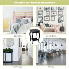 Load image into Gallery viewer, Set of 2 Side Table Sofa Table Night Stand with Shelf-Blue