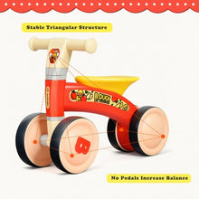 Load image into Gallery viewer, 4 Wheels Toddler Balance Bike No Pedal-Red