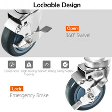 Load image into Gallery viewer, Set of 4 Swivel Caster Wheel with Brake