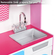 Load image into Gallery viewer, Wood Kitchen Toy Kids Cooking Pretend Play Set