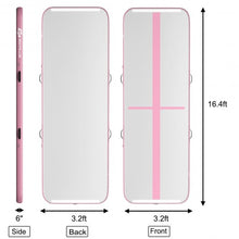 Load image into Gallery viewer, Air Track Inflatable Gymnastics Tumbling Mat with Pump-Pink