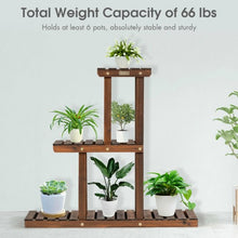 Load image into Gallery viewer, Wood Plant Stand 3-Tier Plant Pot Holder