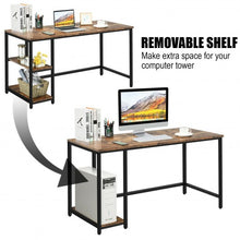 Load image into Gallery viewer, 47"/55" Computer Desk Office Study Table Workstation Home w/ Adjustable Shelf-L