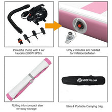 Load image into Gallery viewer, Air Track Inflatable Gymnastics Tumbling Mat with Pump-Pink