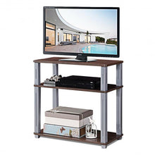 Load image into Gallery viewer, 3-Tier TV Media Stand Component Console Multipurpose Shelf Display-Walnut