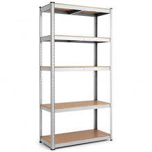 Load image into Gallery viewer, 35.5" x 71" Adjustable 5-Layer 2000 lbs Capacity Tool Shelf -Silver