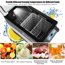 Load image into Gallery viewer, 55 Quarts Portable Electric Car Refrigerator-Black