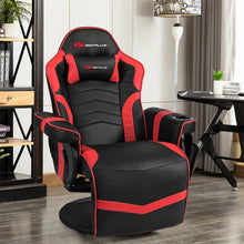 Load image into Gallery viewer, Ergonomic High Back Massage Gaming Chair with Pillow-Red