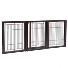 Load image into Gallery viewer, 24" x 30" Folding Solid Wooden 6 Panel Freestanding Pet Playpen