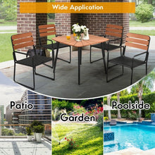 Load image into Gallery viewer, 5PCS Outdoor Patio Dining Table Set Aluminium Frame