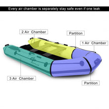 Load image into Gallery viewer, Goplus 4-Person 10 ft Inflatable Dinghy Boat for Rafting Water Sports-Gray