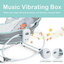 Load image into Gallery viewer, 5 in 1 Portable Baby Multi-Functional Crib with Canopy Toys-Green