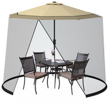 Load image into Gallery viewer, 9' to 10' Outdoor Umbrella Table Screen Mosquito Bug Insect Net
