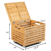 Load image into Gallery viewer, Bamboo Hanging and Rolling File Storage Organizer-Natural
