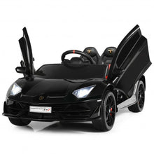 Load image into Gallery viewer, 12 V Licensed Lamborghini SVJ RC Kids Ride On Car with Trunk and Music-Black